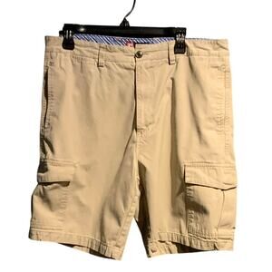 Chaps Size 36 Khaki Cargo Shorts Pockets Casual Vacay Cruise Beach Basics